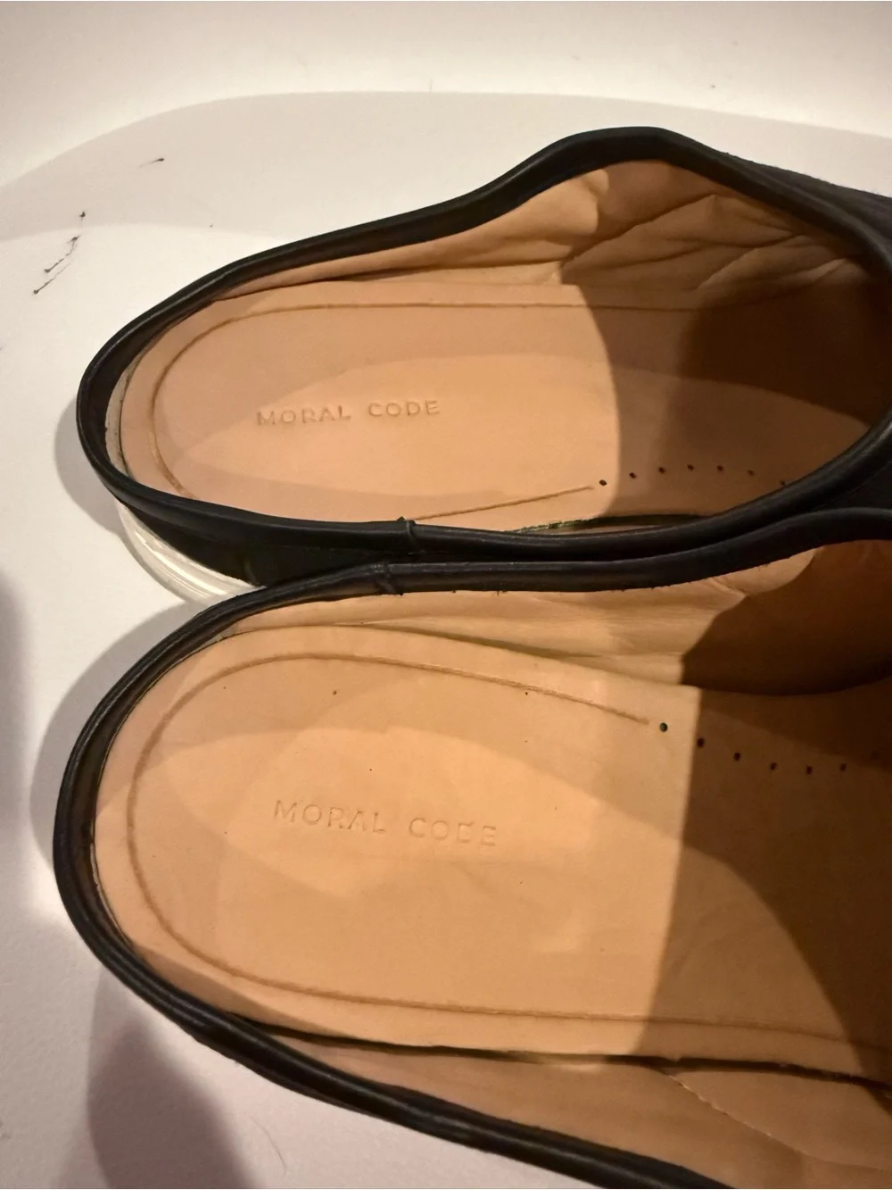 ☀️🌊 Moral Code Penna Men’s Black Quilted Slip-On Flats NWOT